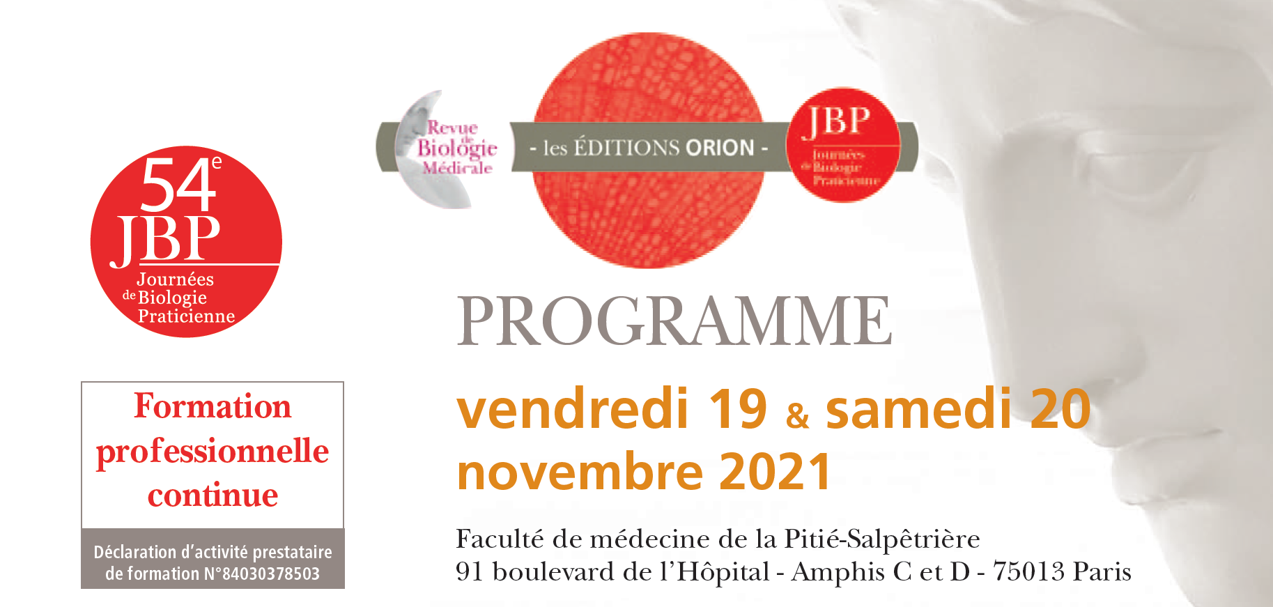 Jpurnées de Biologie Praticienne 2021