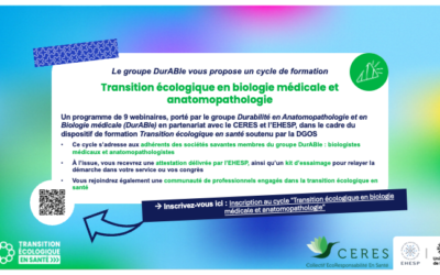 Transition écologique en biologie médicale et anatomopathologie